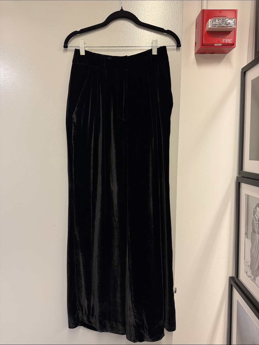 Ulla Johnson Black Velvet Skirt
